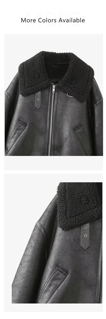 Double-Sided Biker Jacket – Long Sleeve & Collared