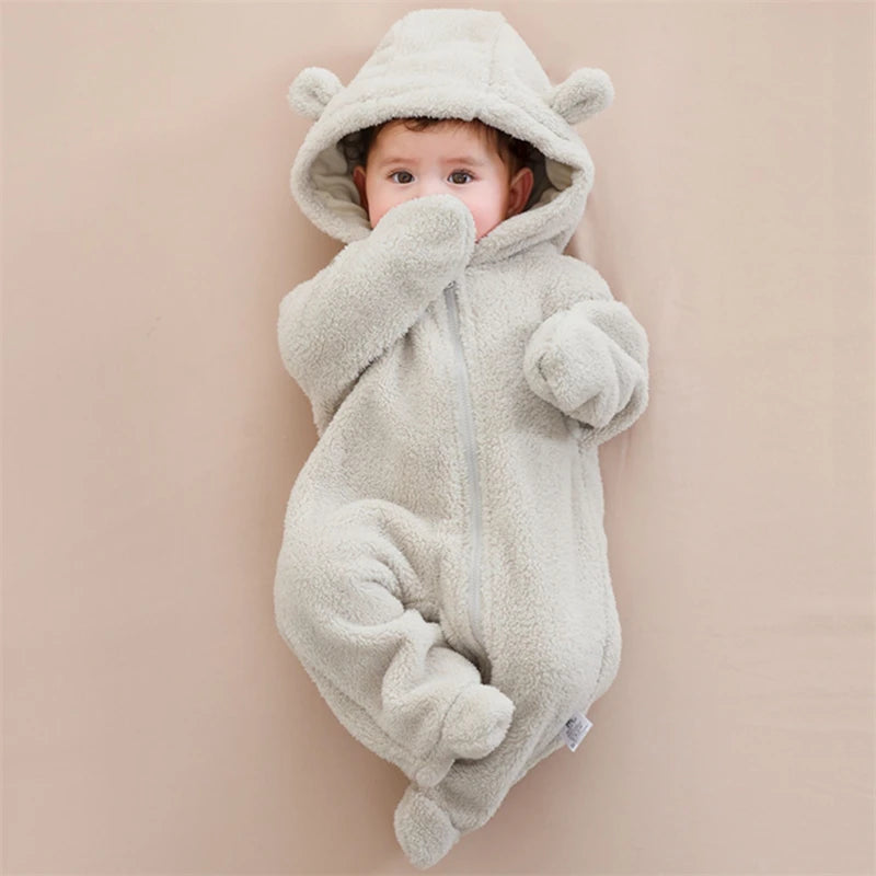 Cozy Cartoon Print Baby Bodysuit – Unisex 0-19 Months
