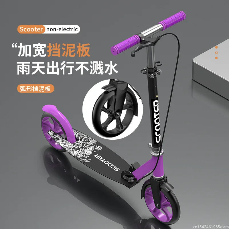 Foldable Two-Wheeled Scooter – Perfect for Kids, Teens, and Adults