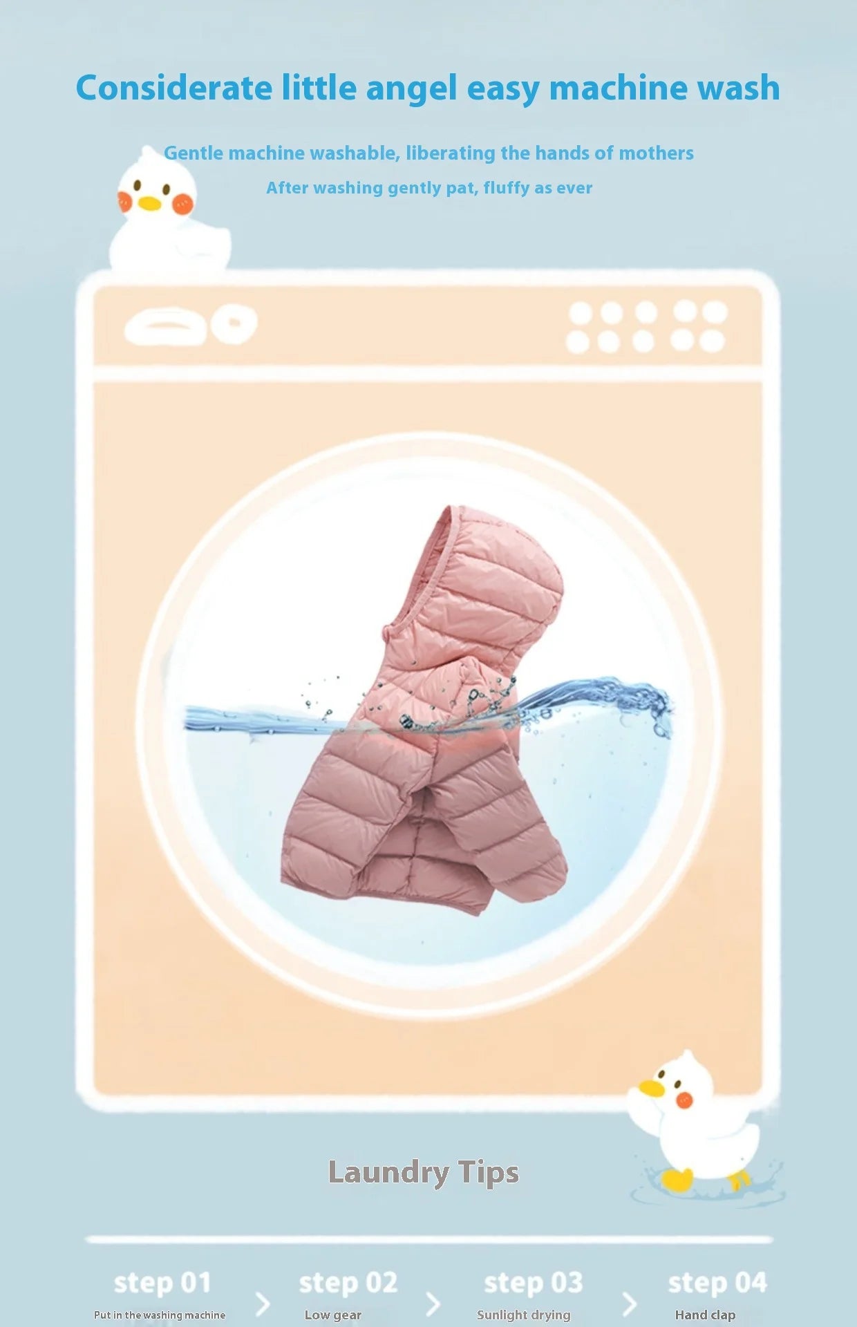 Kids’ Lightweight Duck Down Jacket – Fall & Winter