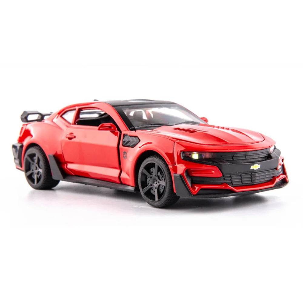 1:32 Camaro Diecast Model Car – Alloy Pull-Back Toy with Sound & Light!