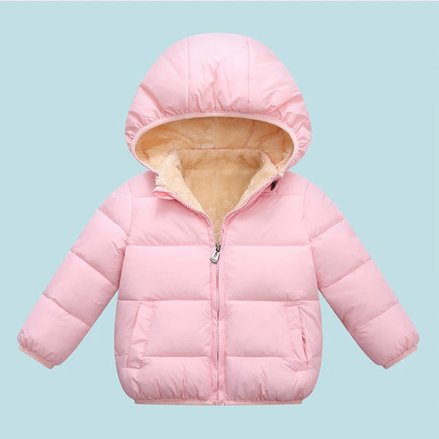 Plush Warm Outerwear – Boys & Girls Winter Jacket