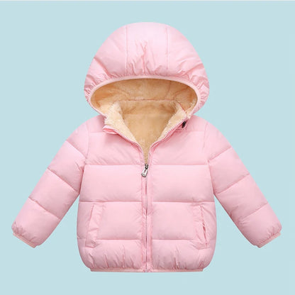 Plush Warm Outerwear – Boys & Girls Winter Jacket