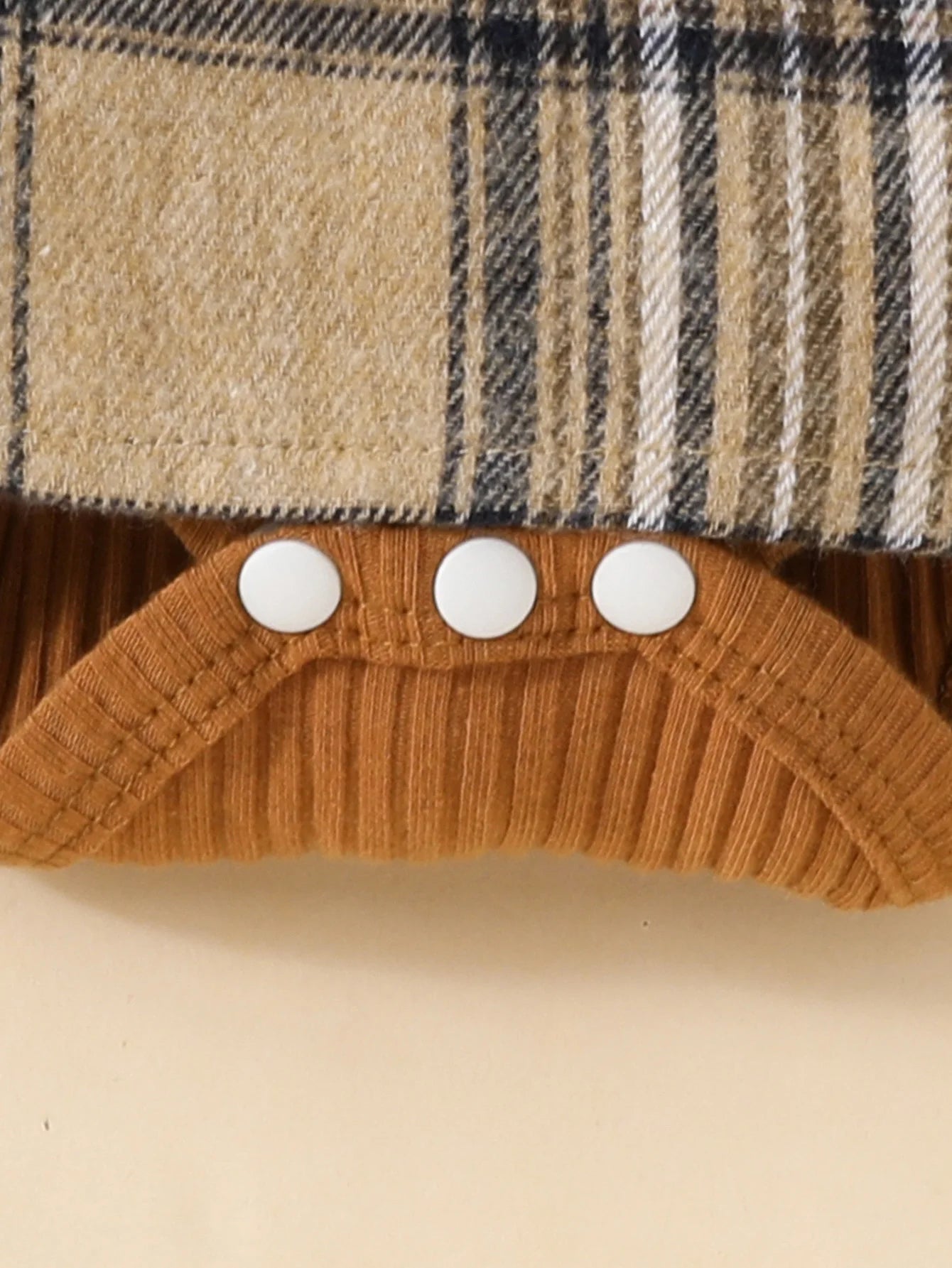 Cute Baby Girl Long Sleeve Plaid Romper