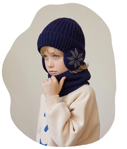 Fleece Lined Winter Hat & Scarf for Children