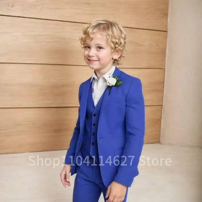 Kids’ Gentleman Outfit – Wedding & Birthday Formal 3PCS Suit