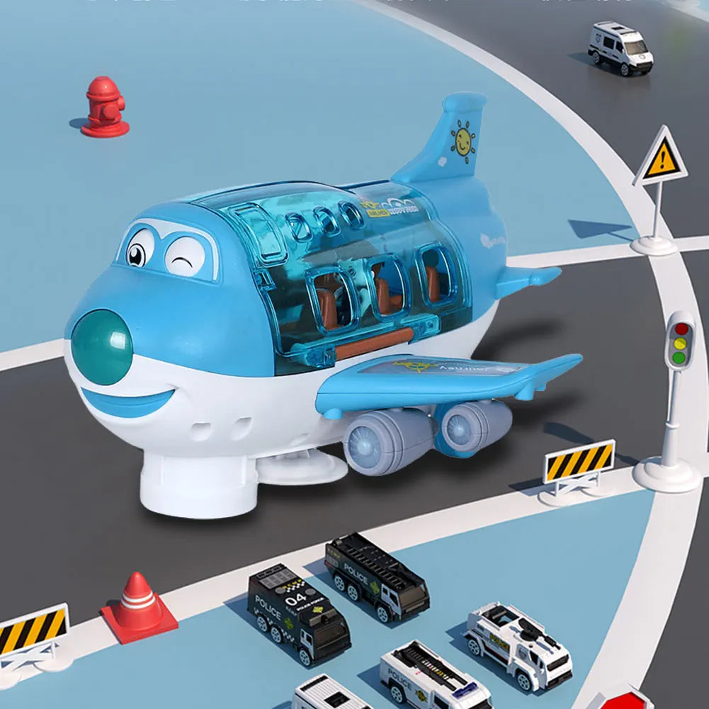 Kids Electric Plane & Car Toys: Musical Aircraft & Traffic Models for Boys