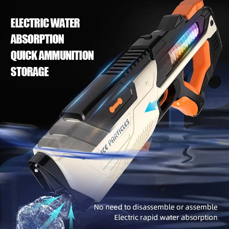 Full electric water storage gun toy from Ultra Shoppings, portable kids' summer outdoor water fight toy for boys and children.