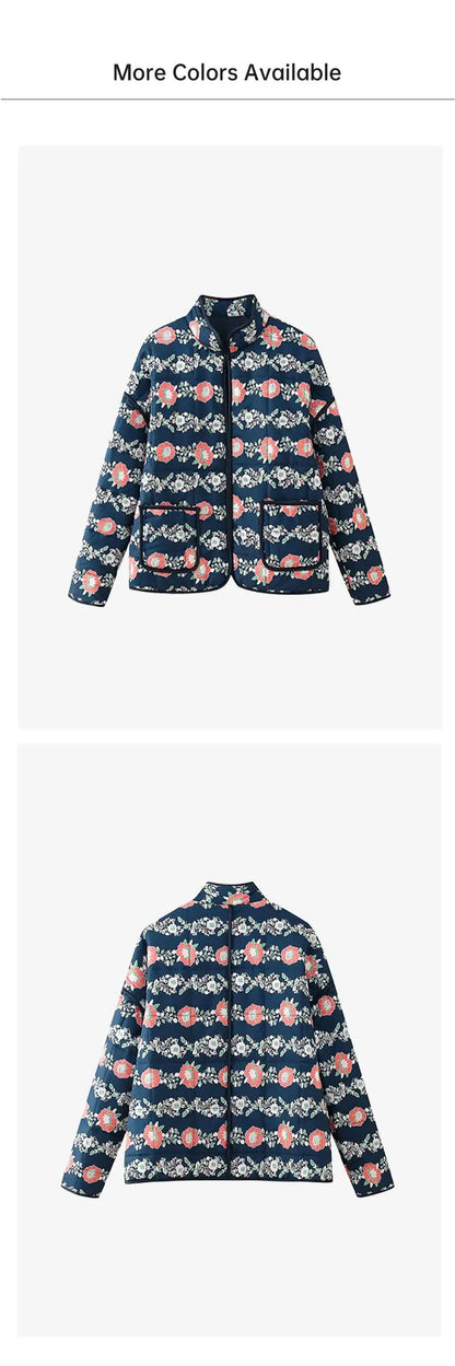 Button-Decor Quilted Jacket – 2025 Casual Fashion Coat