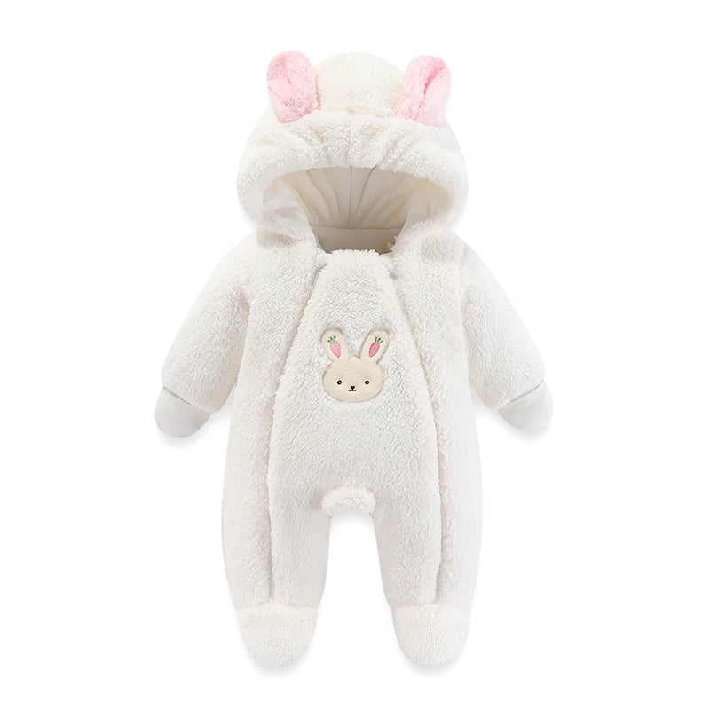 Newborn Winter Romper – Warm & Hooded Jumpsuit
