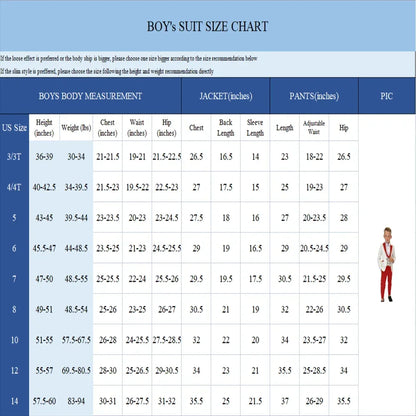 Boys’ Dresswear Outfit – 4-Piece Wedding & Birthday Formal Suit