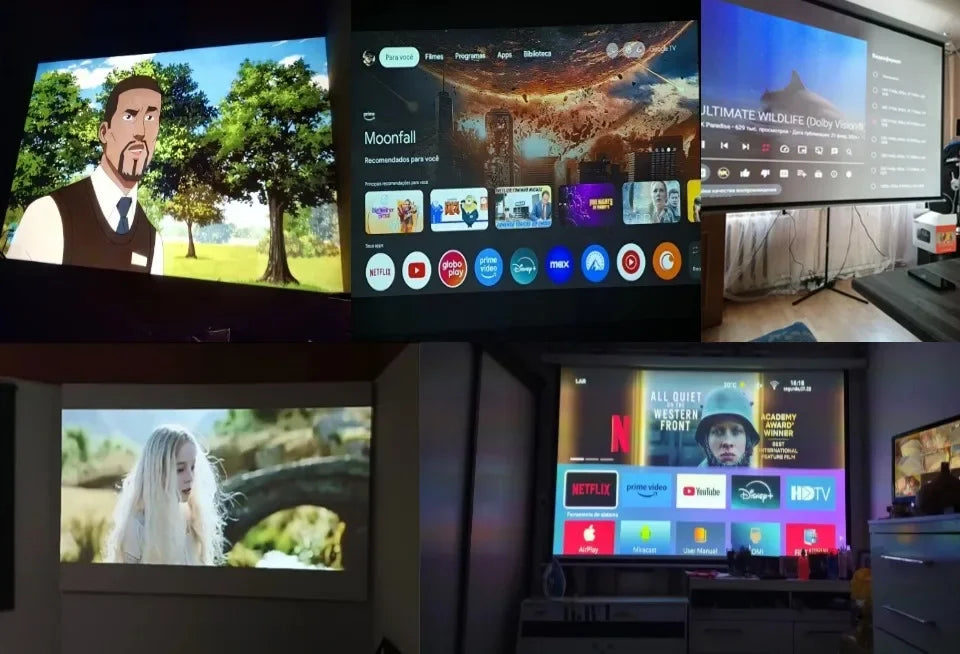 BYINTEK LOVE U4: 4K Smart Mini Projector for Wireless Home Cinema