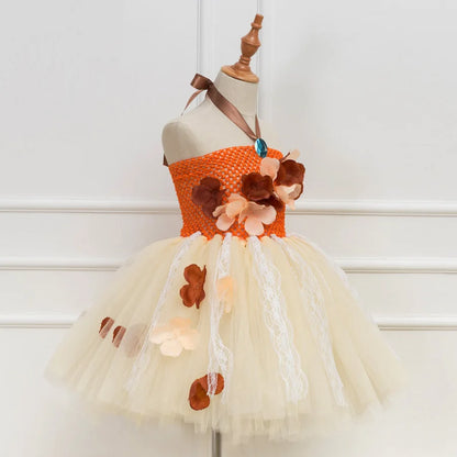 Kids’ Halloween Frock – Cosplay Lace Tunic Dress for Girls