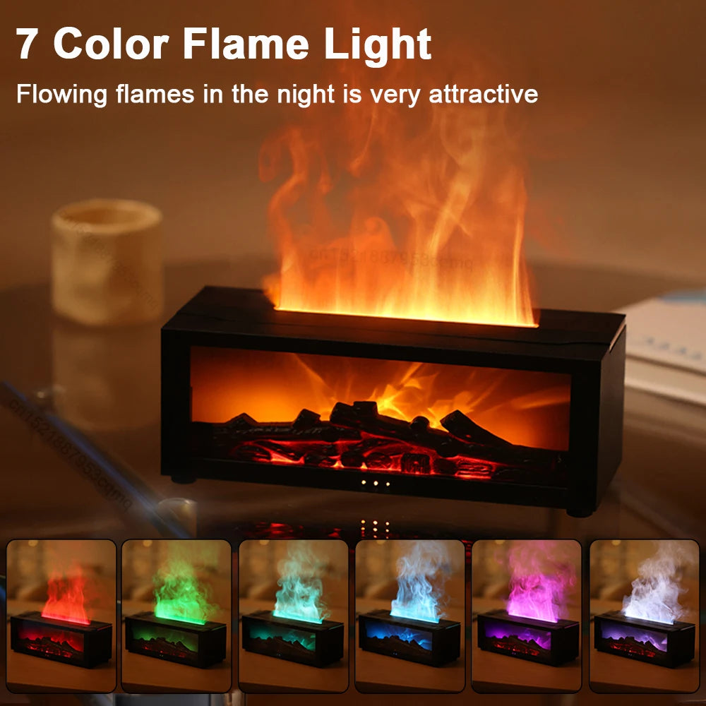 Flame Aroma Humidifier: Stylish, Soothing, Smart