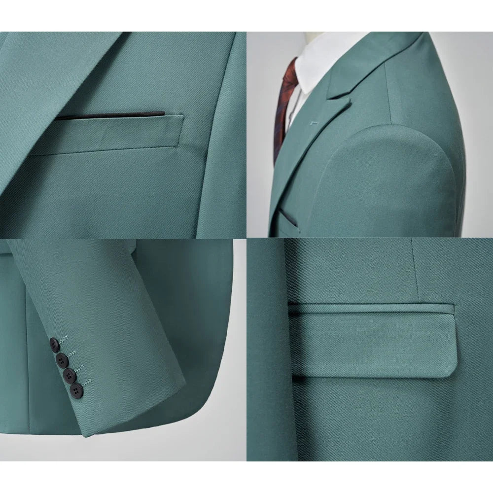 Groom & Business Wear – Italian Slim Gentleman Suit Blazer