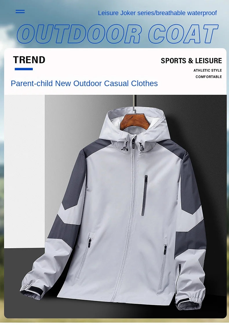 All-Weather Kids’ Jacket – Loose Fit, Waterproof Fabric