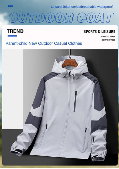 All-Weather Kids’ Jacket – Loose Fit, Waterproof Fabric