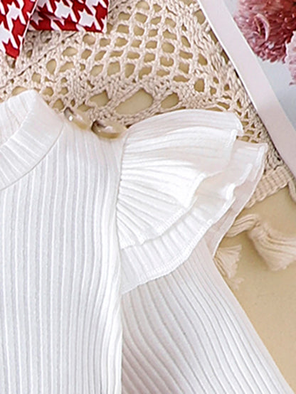 Sweet Baby Girl Fall Outfit 2Pcs Set