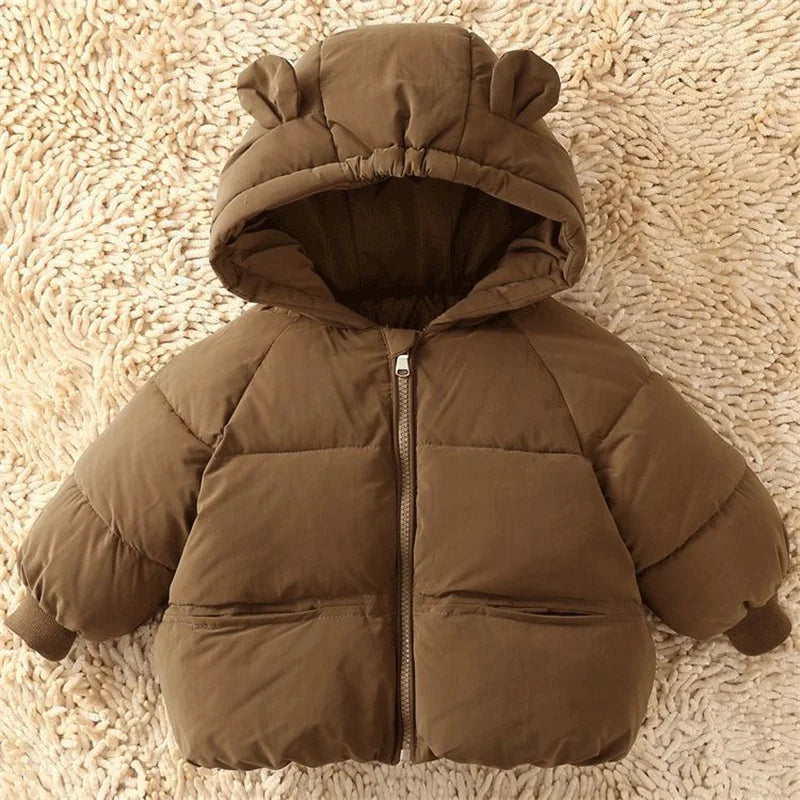 Warm Hooded Kids’ Winter Coat – Thick & Cozy