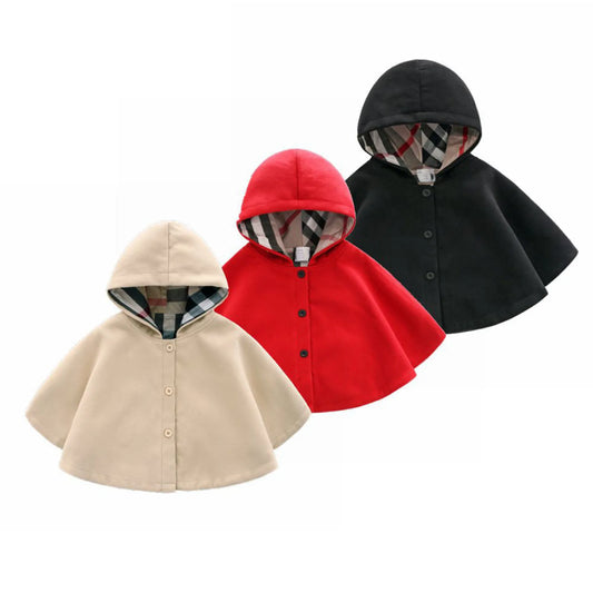 Children’s Autumn/Winter Warm Cape Coat