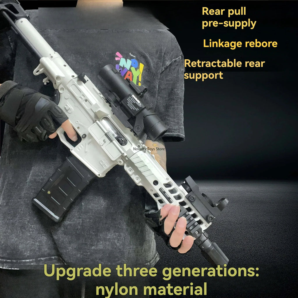 Ultra Shoppings SLR Nylon Toy Gun with electric water gel balls, paintball, airsoft, and hydrogel rifle for adults and kids.