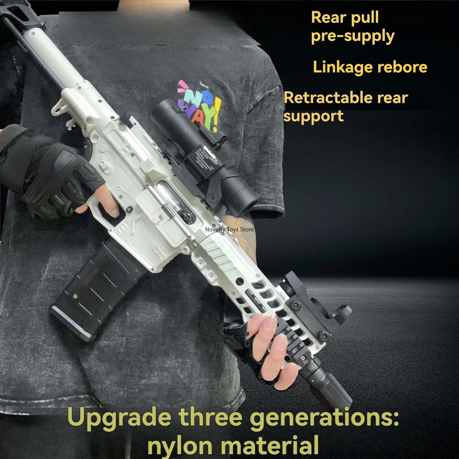 SLR Nylon Toy Gun Electric Water Gel Ball Paintball Airsoft Pneumatic Hydrogel Gun Rifle Sniper for Adults Boy CS Games Fighting