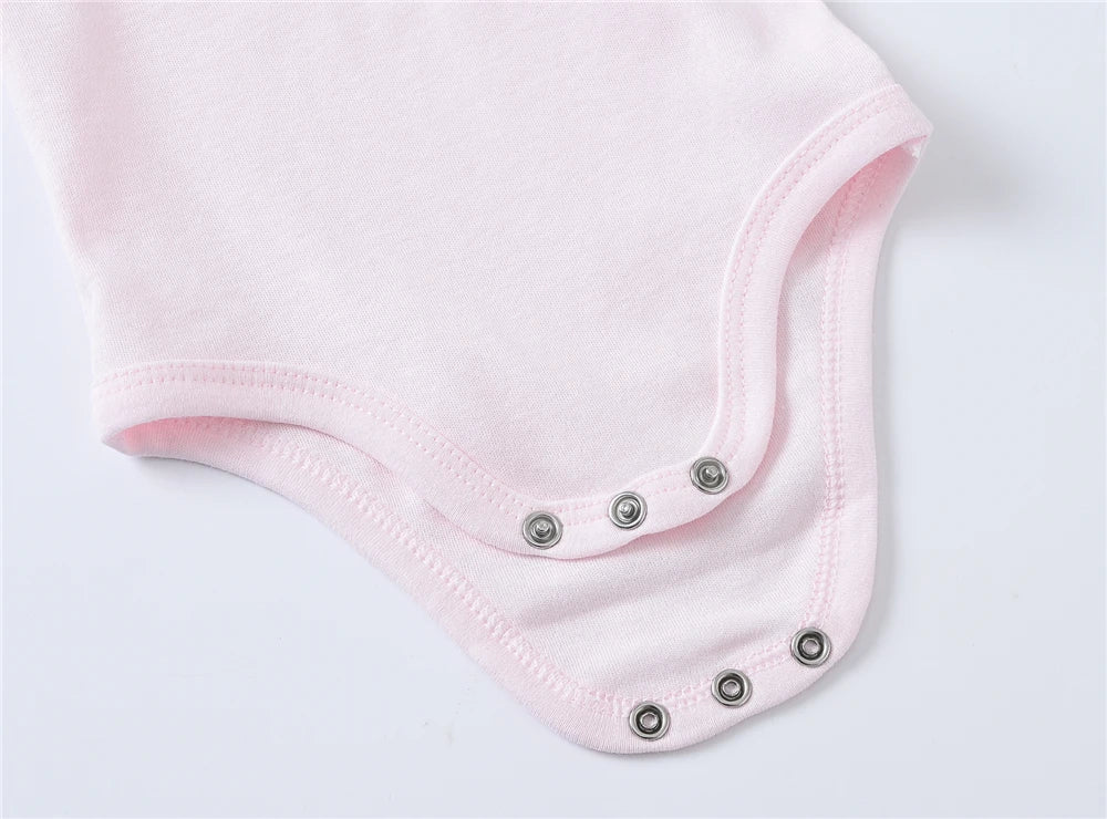 Short Sleeve Baby Bodysuit – Soft Cotton (0–24M)