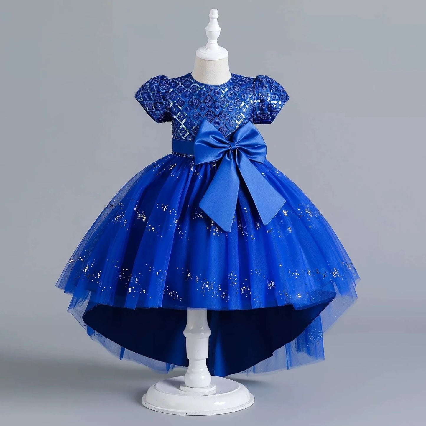 Baby Girl Baptism & Birthday Dress – Embroidered Sequin