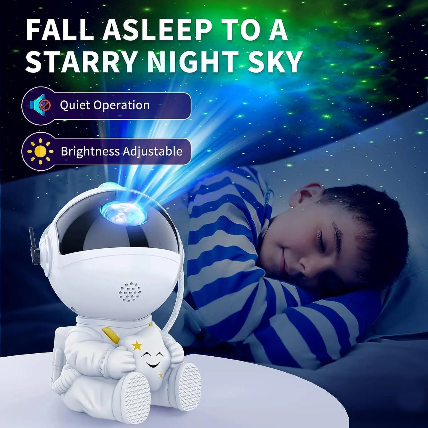 Galactic Astronaut Star Projector: Transform Your Room into a Nebula