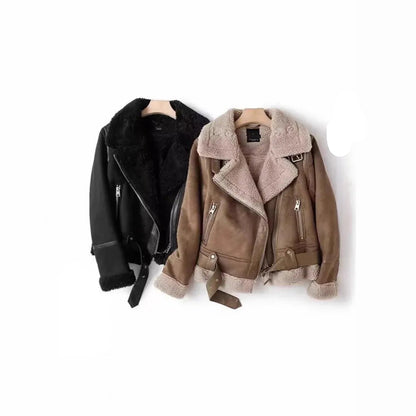 Cozy Chic: Fleece-Lined Fur Jacket for Autumn/Winter