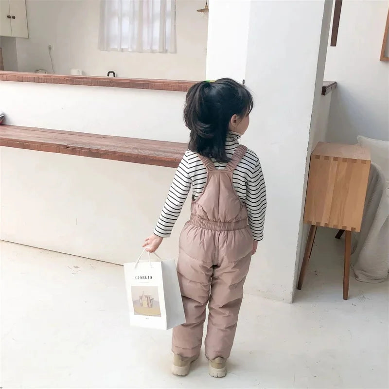 Warm 2Pcs Winter Clothes – Hooded Fleece Coat + Pants for Kids