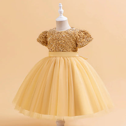 Princess Girls’ Sequined Bow Dress – Birthday