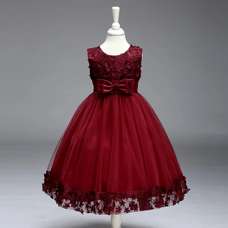 Girls' Wedding & Party Dress – Elegant Tulle Gown