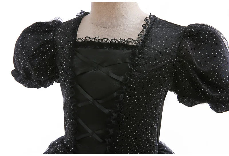 Girls Black Witch Halloween Costume – Luxury Dress