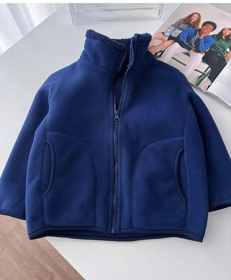 Thick Zipper Sweater for Boys & Girls – Cozy Style