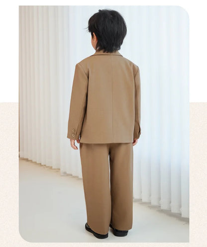 Baby Boys’ Classic Suit Set – 4/5Pcs Formal Outfit (1–10 Years)