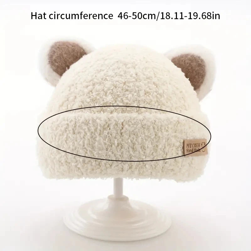 Winter Bear Hat – Windproof Knit for Kids