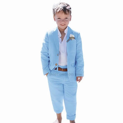 Little Gentleman 2-Piece Suit – Boys’ Summer Casual & Formal Outfit
