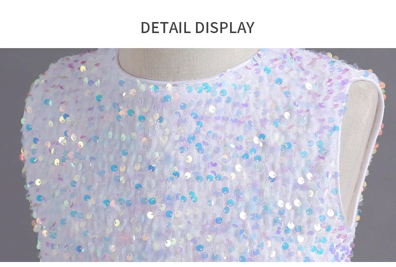 Wedding Dress – Sequin Lace Tuxedo for Girls