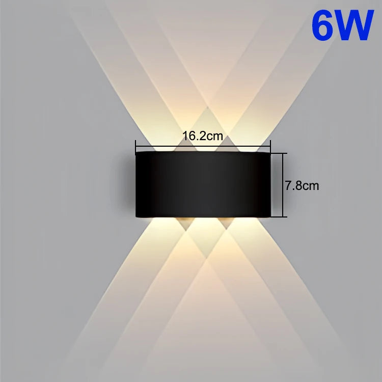 Up & Down LED Wall Lamp: Waterproof Lighting for Indoor & Outdoor Spaces