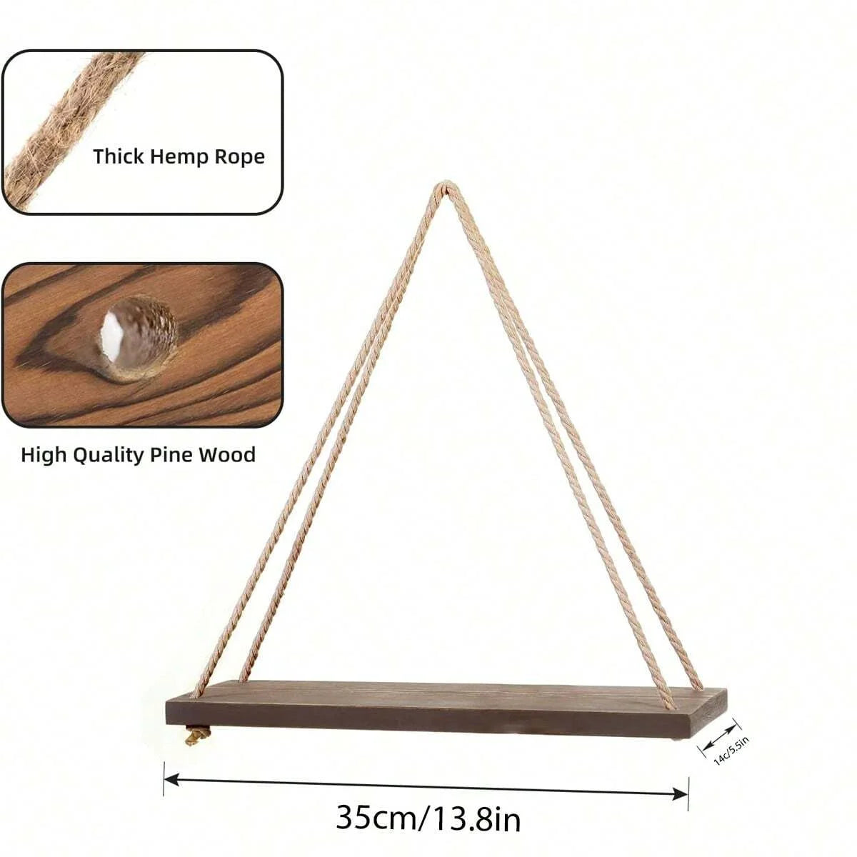 Chic Wooden Wall Hanging Rack for Floral Displays