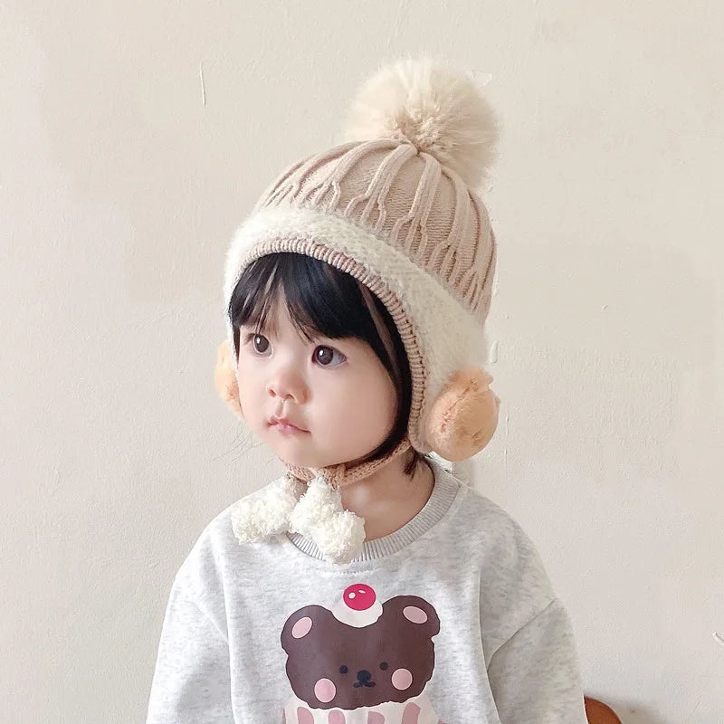 Winter Baby Cap – Velvet Lined & Cozy