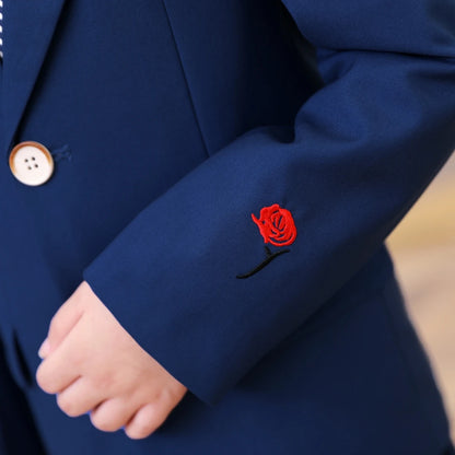 Little Boys’ Handsome Outfit – 3-Piece Suit for Weddings & Parties