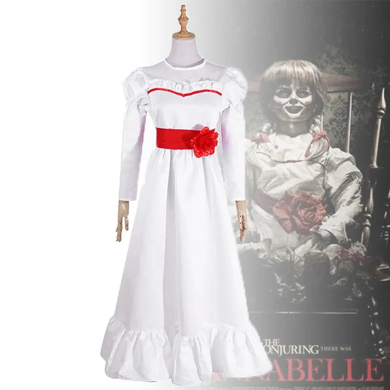 Evil Doll Cosplay Outfit – Annabelle / Chucky Bride Scary Halloween Costume
