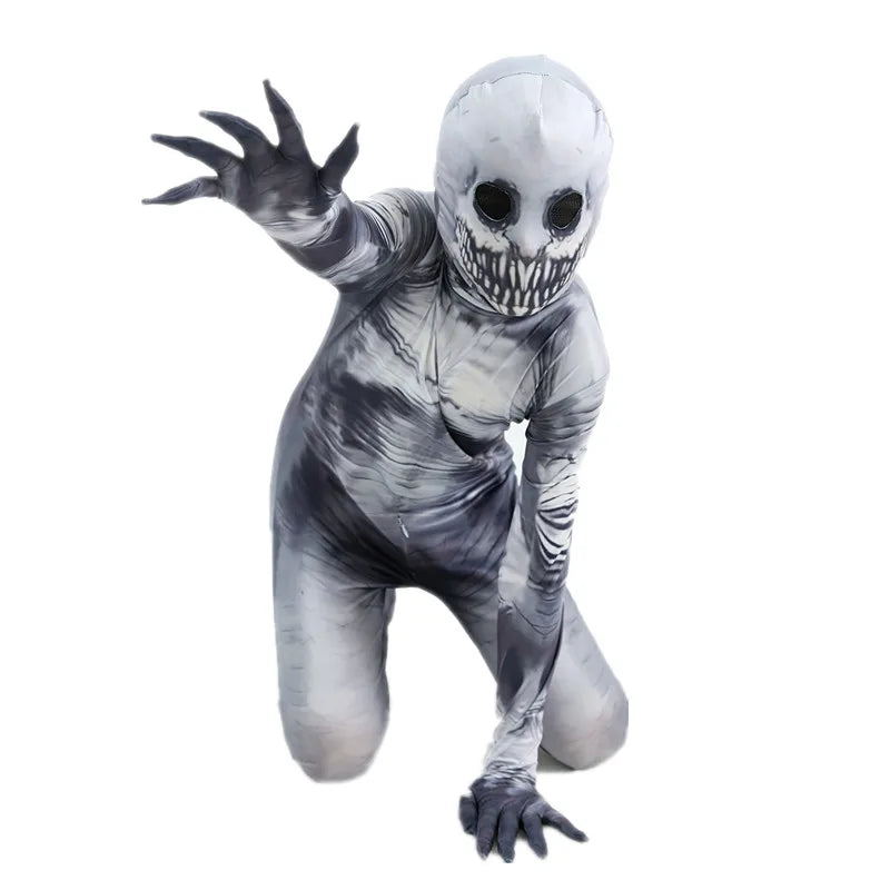 Scary Skeleton Tights & Bodysuit – Kids Halloween Costume