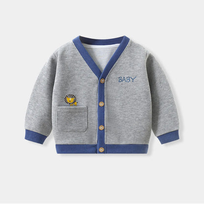 Warm Knit Sweater – Cute Bear Design Baby Jacket