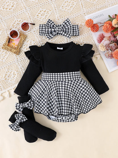 Sweet Baby Girl Fall Outfit 2Pcs Set