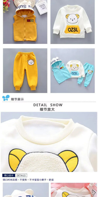 Kids 3PCS Casual Clothing Set – Autumn/Winter