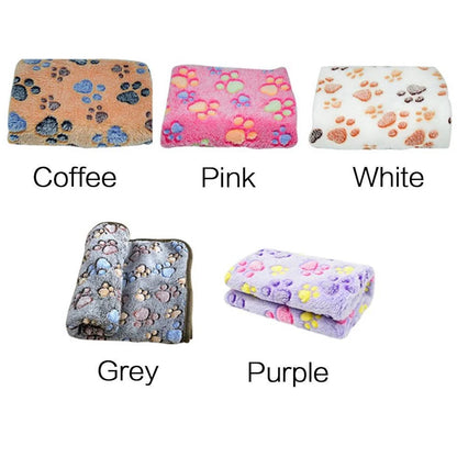 Soft & Fluffy Pet Blanket – Cute Cartoon Design for Cats & Dogs