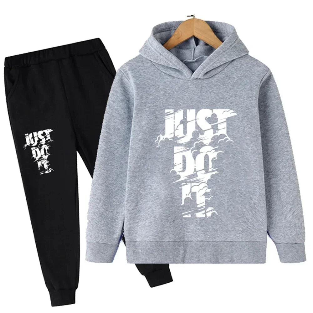 Kids' Casual Sportswear Set: Stylish Comfort for Everyday Fun